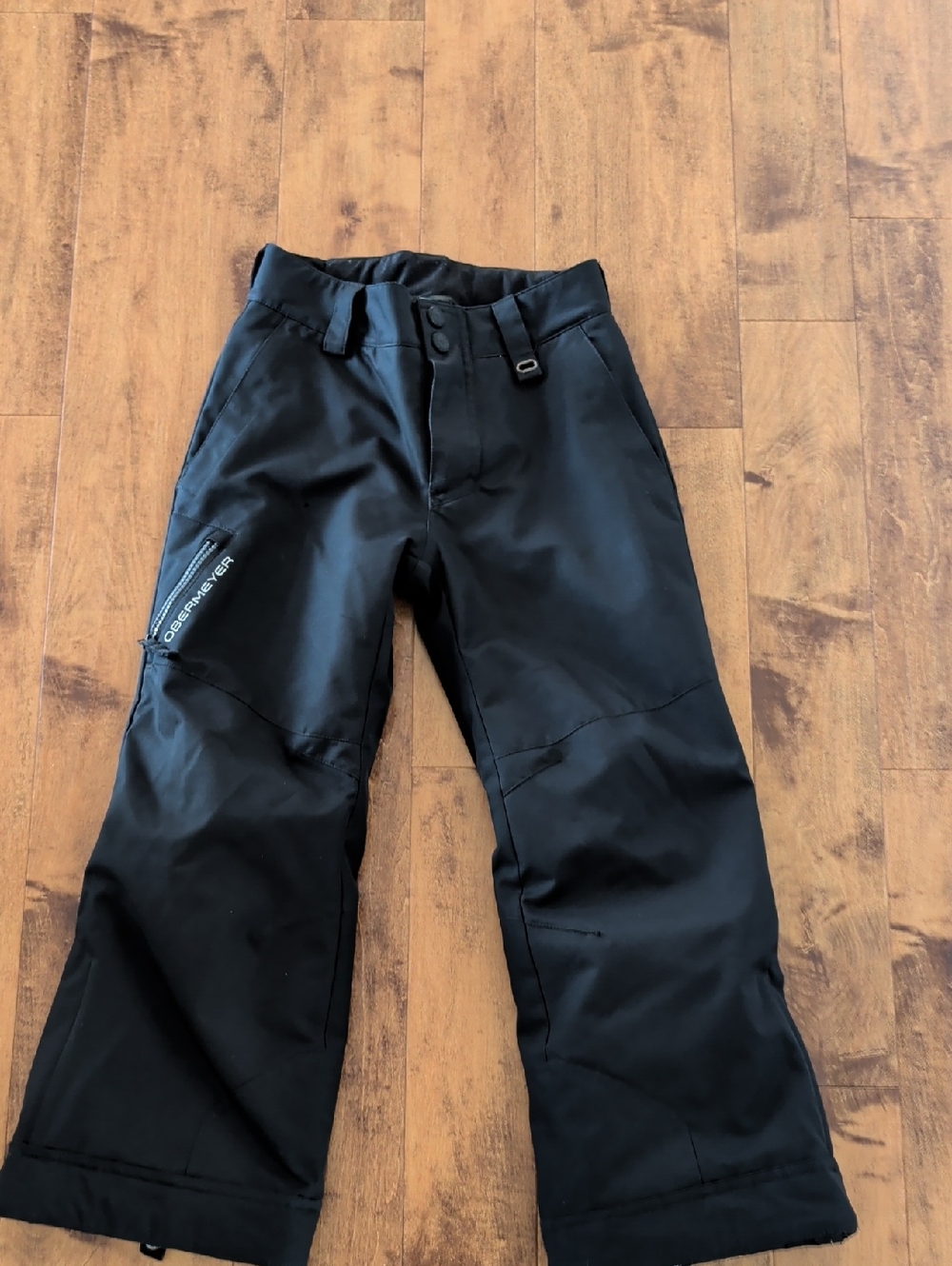 Obermeyer Teen Jacket with Red Logo on Gray Patch